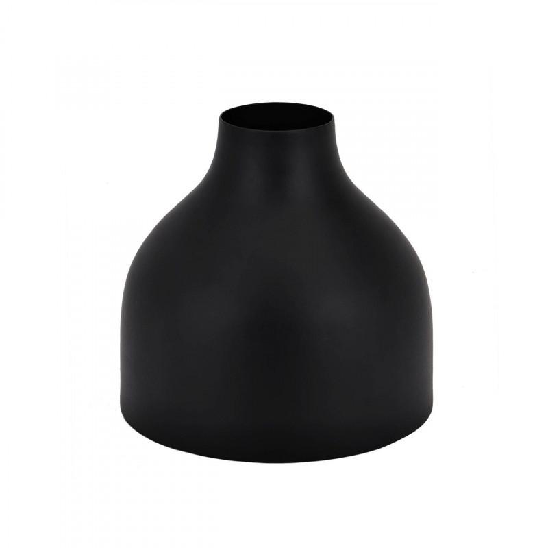 LABASON FLORERO METALICO ACERO NEGRO H155 DM125 en ambiente