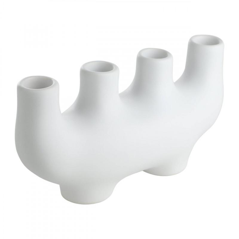 AMBILOBE PORTA VELA CERAMICA BLANCO L218 H115