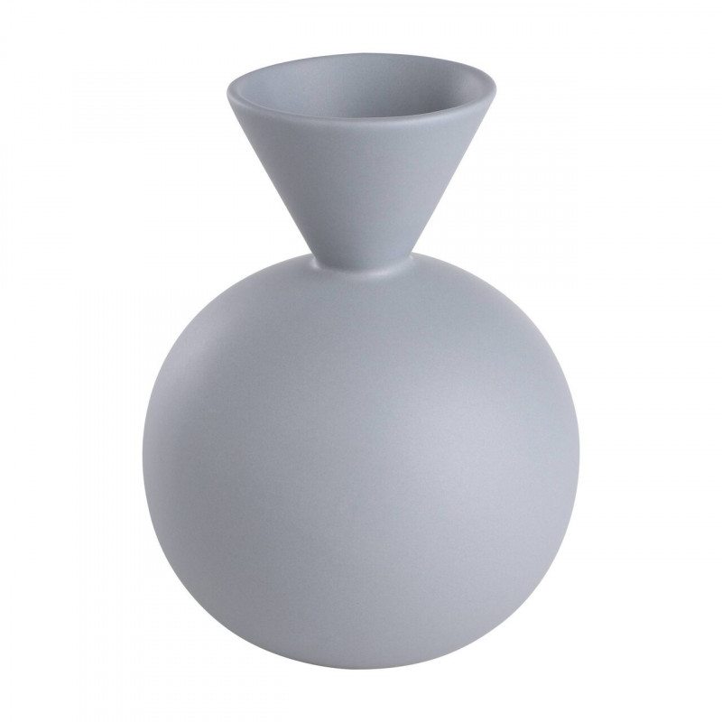 ANJABE JARRÓN DE CERAMICA CERAMICA AZUL L0 H165 DM125