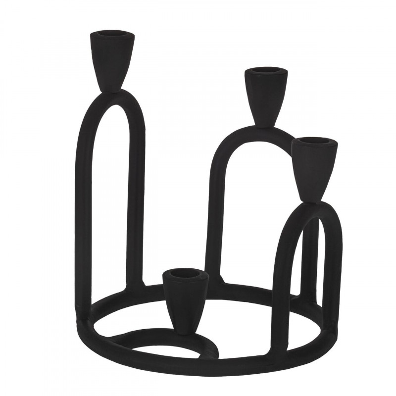 PORTAVELA JELLICOE ALUMINIO NEGRO L0 H225 DM195