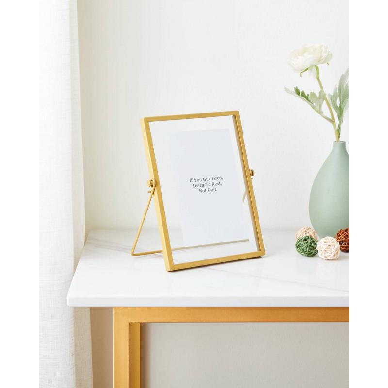 RENABIE MARCO ACERO VIDRIO ORO L153 H205 en ambiente