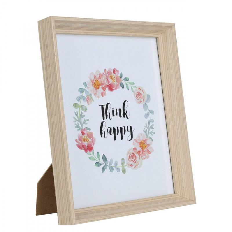 RENABIE MARCO MADERA VIDRIO CAFÉ L226 H276