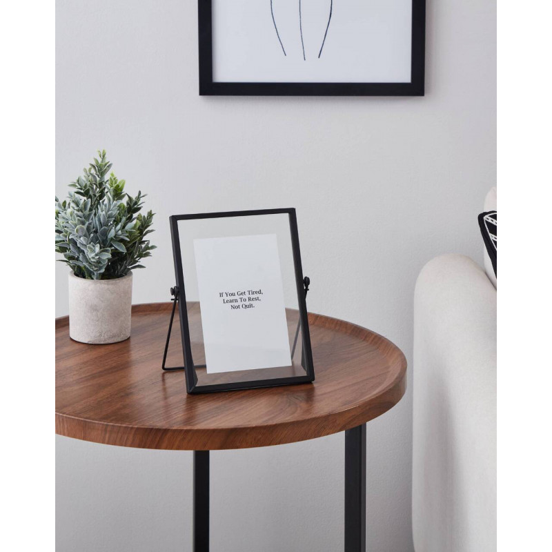 RENABIE MARCO ACERO VIDRIO NEGRO L153 H205 en ambiente