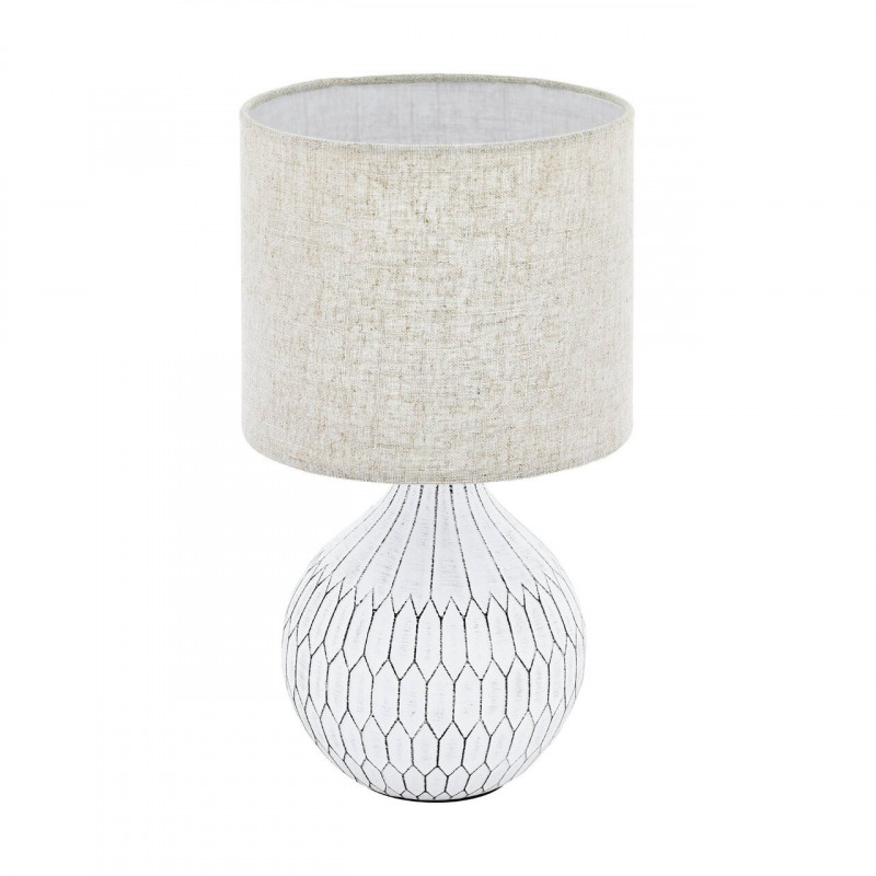 BELLARIVA 3 LÁMPARA DE MESA CERÁMICA BLANCO H360 DM200 E27 1X40W