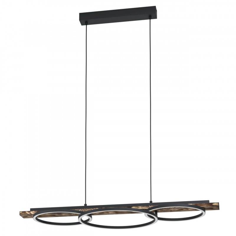 BOYAL LÁMPARA COLGANTE ACERO MADERA H1100 3000K LED 2250lm 16W IP20